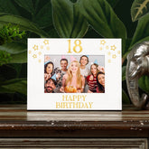 18th Birthday Photo Frame Gift For Her Or Him With Star Design